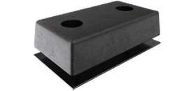 Бампер (буфер) резиновый упорный БР-450 с комплектом креплений