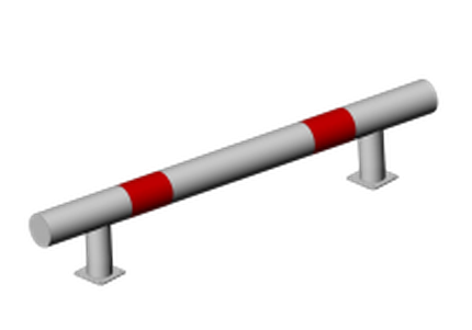 КМ-2000/108х3 Колесоотбойник прямой на фланцевых опорах