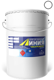 Холодный пластик со стеклошариками «Линия» белый