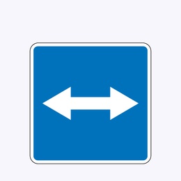 «Выезд на дорогу с реверсивным движением»