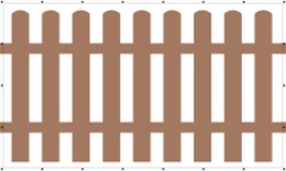 Баннерная cетка «Штакетник»