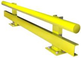 Отбойник прямой металлический для защиты стен КС-1 